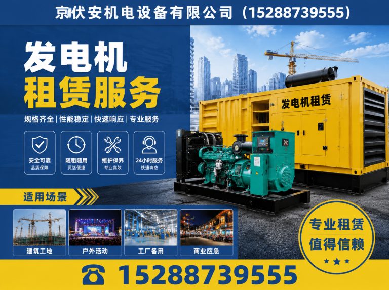 新乡应急发电机出租展示图